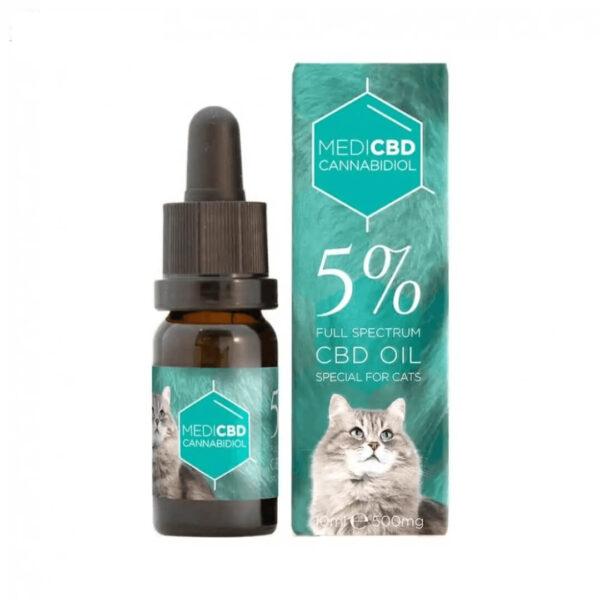 Huile CBD pour chat 5% MediCBD